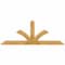 Ekena Millwork Richland Rough Sawn Timber Gable Bracket, Western Red Cedar, 96"W x 36"H x 2"D x 6"F, 9/12 Pitch GBW096X36X0206RIC00RWR - alternate 1